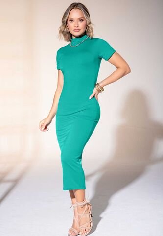 Vestido Largo Mujer Verde Mp 1834 MP