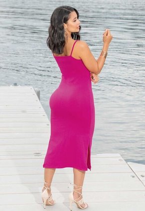 Vestido Largo Mujer Fucsia Mp 5164