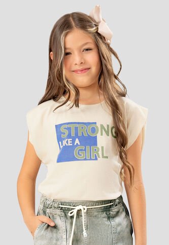 Blusa Infantil Femenino Crema Mp 108194 MP