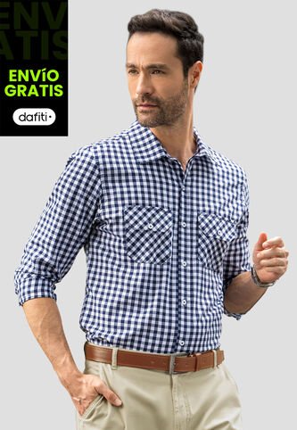 Camisa Hombre Azul Mp 110842 MP