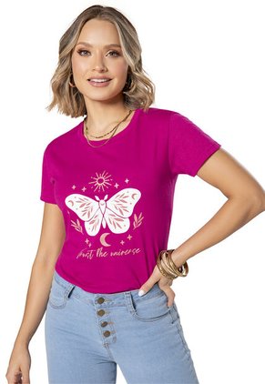 Camiseta Mujer Fucsia Mp 1830