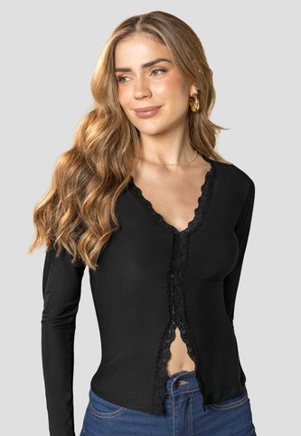 Camibuzo Mujer Negro Mp 114382 MP
