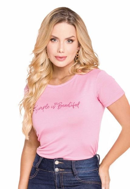 Camiseta Exterior Rosado Mp 16853