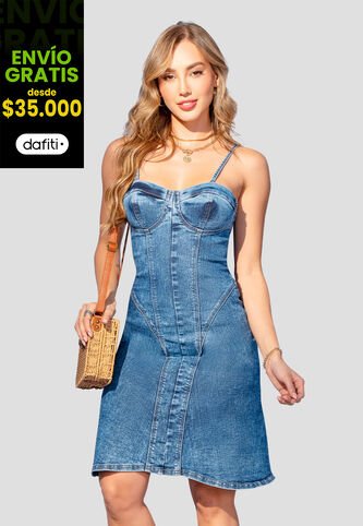 Vestido Mujer Azul Mp 106905 MP