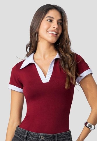 Polo Mujer Merlot Mp 111394 MP