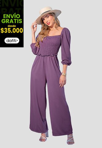 Enterizo Largo Mujer Ciruela Mp 107549 MP