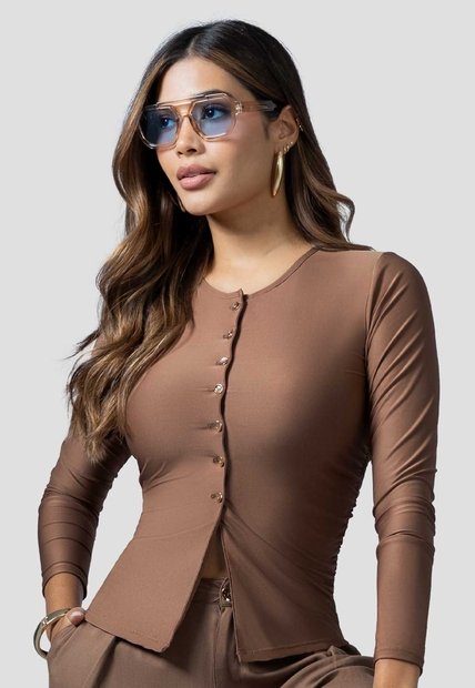 Camibuzo Mujer Chocolate Mp 115193