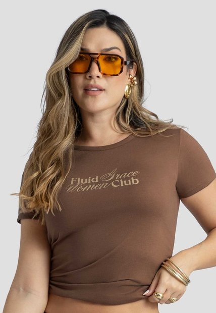 Camiseta Mujer Chocolate Mp 115022