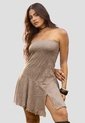 Vestido Corto Mujer Café Pardo Mp 115025 de MP