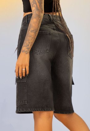 Bermuda Mujer Negro Mp 107822