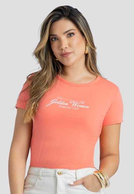 Camiseta Mujer Salmon Mp 115191