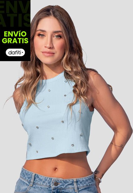Blusa Mujer Azul Baby Mp 107855