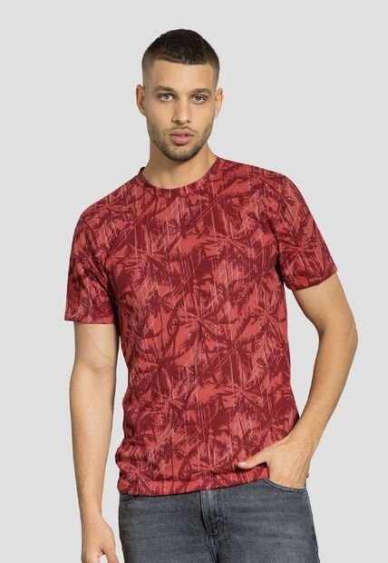 Camiseta Hombre Estampado Merlot Mp 112119