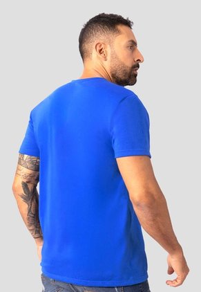 Camiseta Hombre Azul Eléctrico Mp 115020