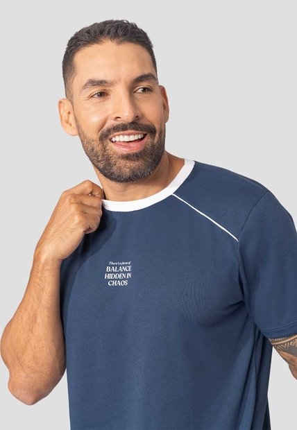 Camiseta Hombre Azul Profundo Mp 115187