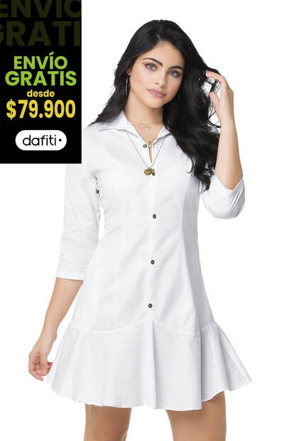 Vestido Para Mujer Blanco MP