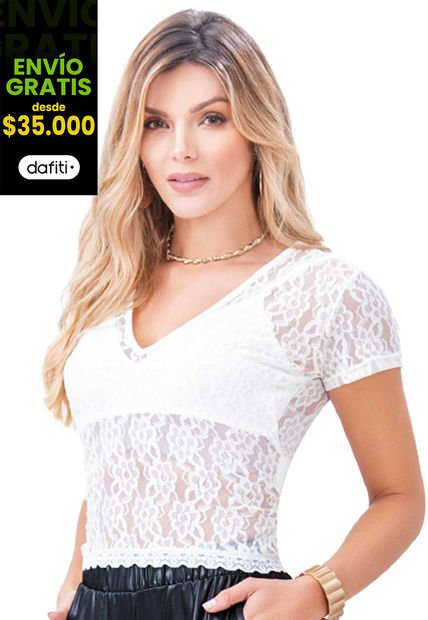 Camiseta Mujer Blanco Mp 90880