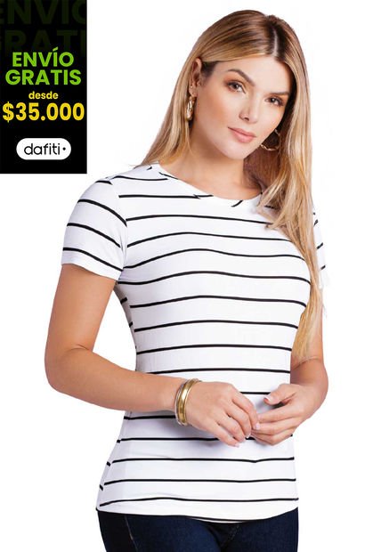 Camiseta Mujer Blanco Mp 89721
