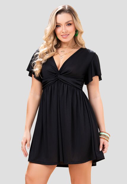 Vestido Corto Mujer Negro Mp 102977