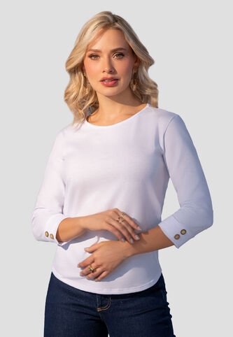 Camibuzo Mujer Blanco Mp 2364 MP