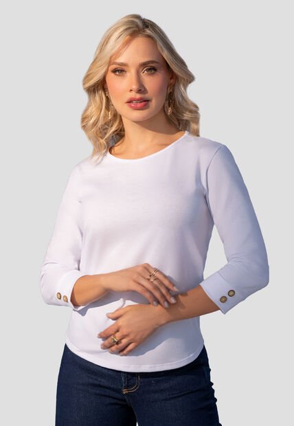 Camibuzo Mujer Blanco Mp 2364