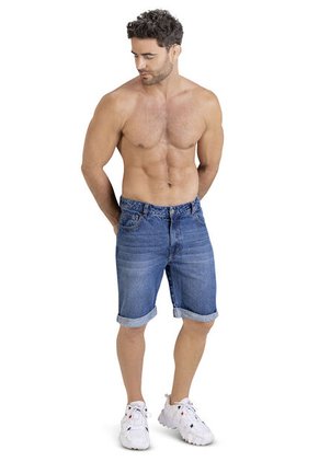 Bermuda Hombre Azul Medio Mp 4452