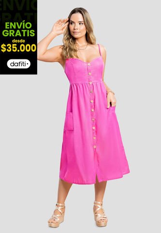 Vestido Mujer Fucsia Mp 105623 MP