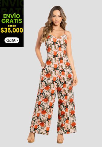 Enterizo Largo Mujer Estampado Mp 105624 MP