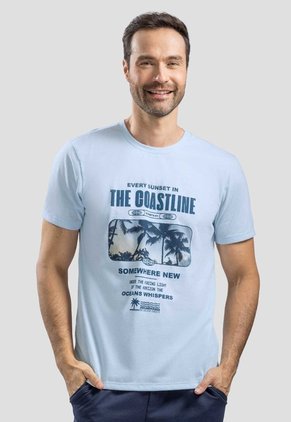 Camiseta Hombre Azul Baby Mp 113726
