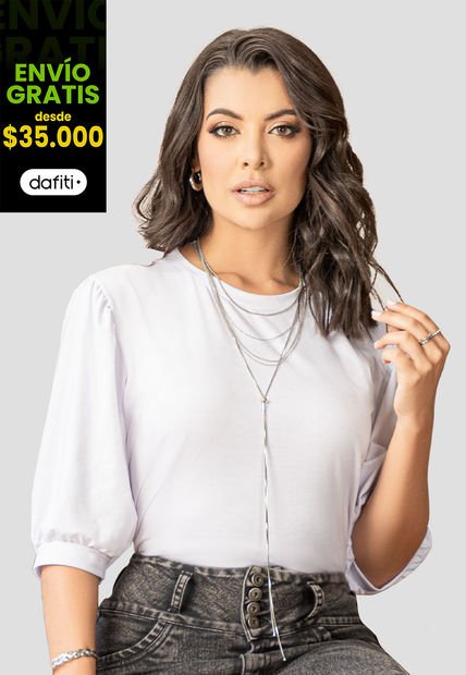 Blusa Mujer Blanco Mp 106981