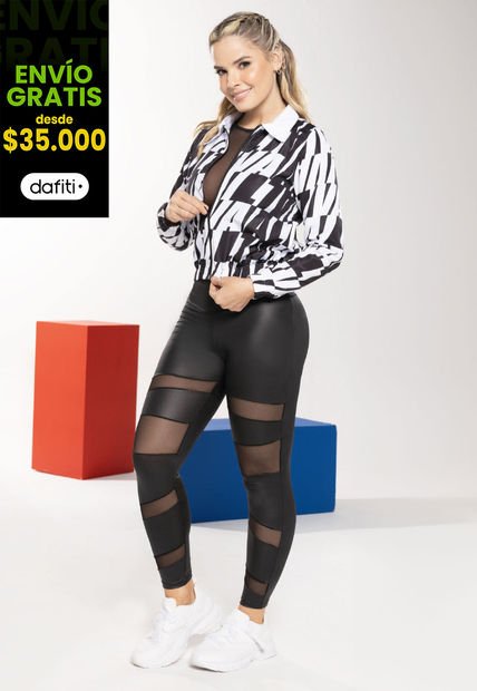 Legging Mujer Negro Mp 100364
