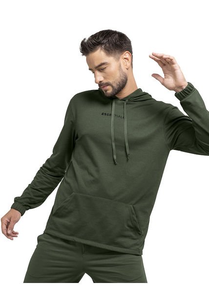 Buzo Hombre Verde Militar Mp 34804