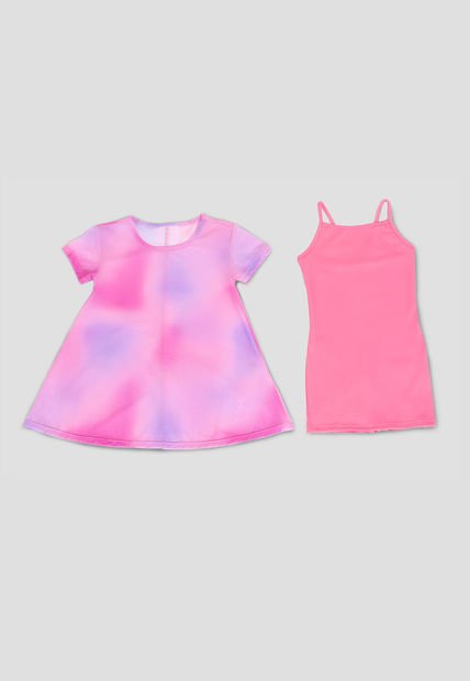 Vestido Paq X2 Infantil Femenino Multicolor Mp 104817