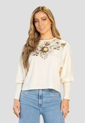 Blusa Mujer Crema Mp 112267