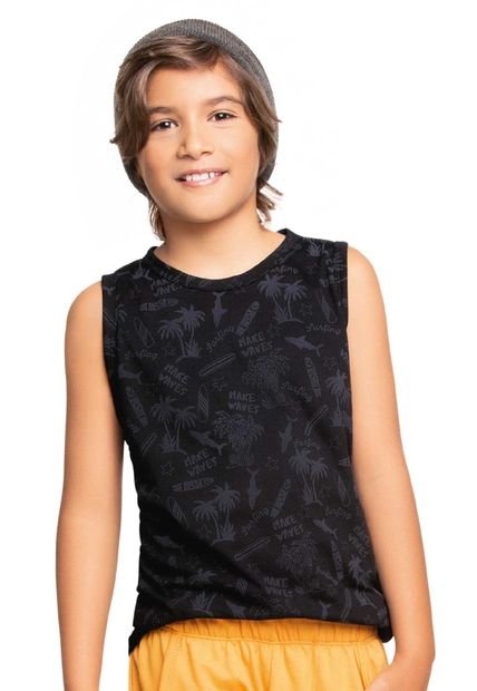 Camisilla Infantil Negro Mp 77141
