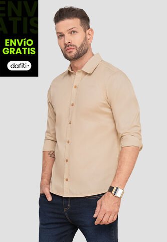 Camisa Hombre Beige Mp 103618 MP