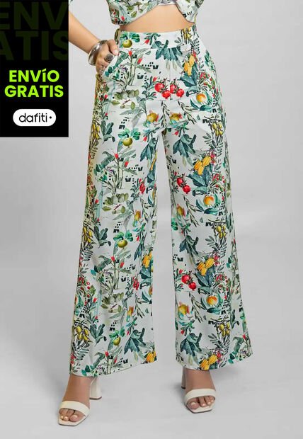 Pantalón Mujer Estampado Mp 111778
