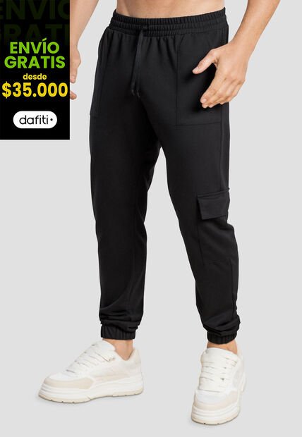 Jogger Hombre Negro Mp 104553