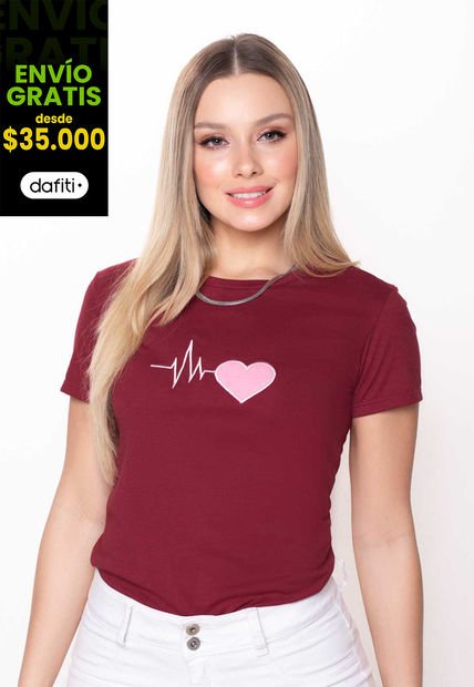 Camiseta Mujer Morado Mp 5127