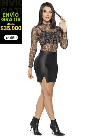 Falda Corta Mujer Negro Mp 4504 MP