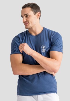 Camiseta Hombre Azul Profundo Mp 113063