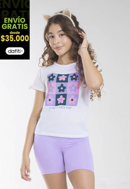 Camiseta Infantil Blanco Mp 1887