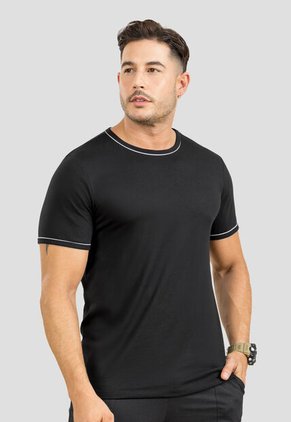 Camiseta Hombre Negro Mp 107015