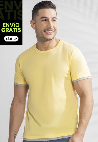 Camiseta Hombre Amarillo Mp 389 MP