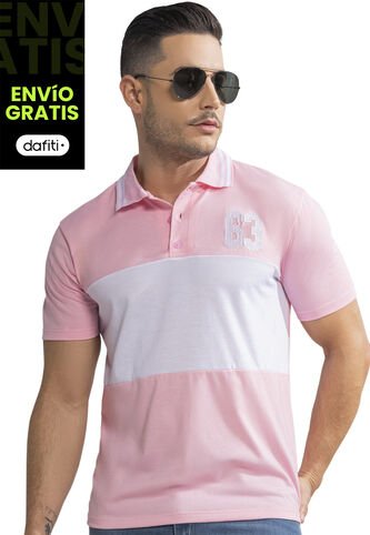 Polo Hombre Rosa Mp 390 MP