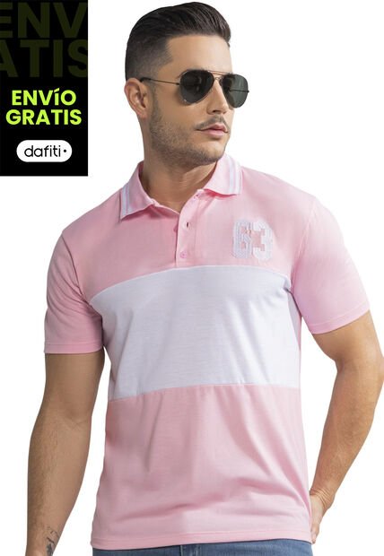Polo Hombre Rosa Mp 390