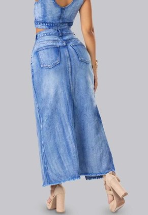 Falda Corta Mujer Azul Mp 102240