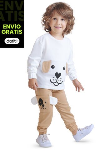 Conjunto Infantil Niño Blanco Mp 4266 MP