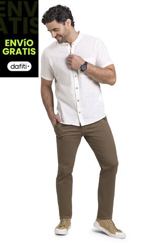 Camisa Hombre Beige Mp 3139 MP