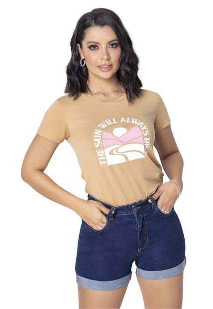 Camiseta Mujer Caramelo Mp 4301